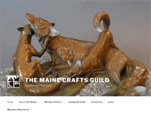 Tablet Screenshot of mainecraftsguild.com